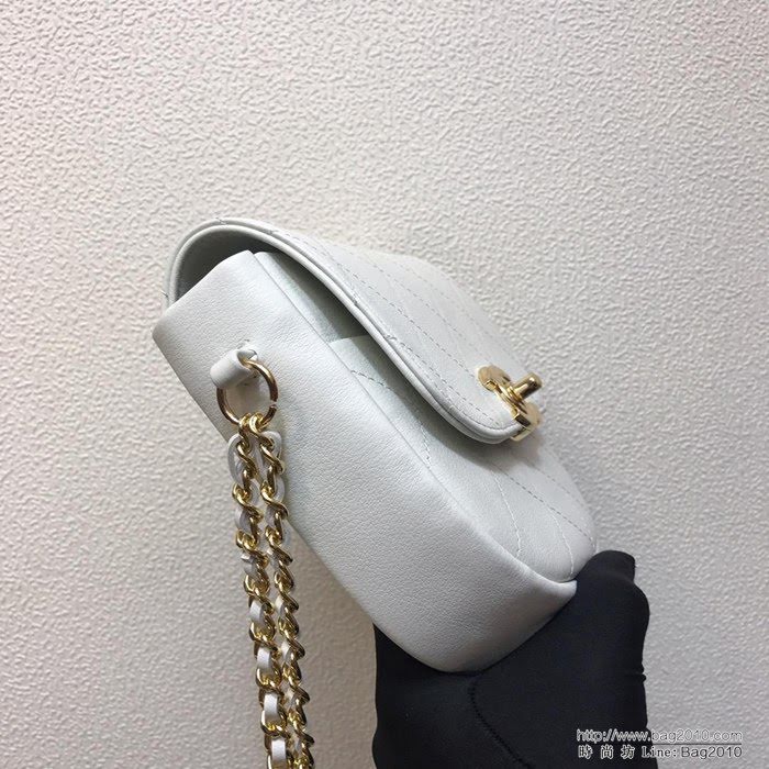 CHANEL香奈兒 独家背景实拍 小香2019新款 口盖包 意大利进口牛皮 羊皮纹路 斜挎手提小包  Cco1012